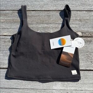 VUORI WOMEN'S DAILY CROP TANK BLACK SIZE XS NWT